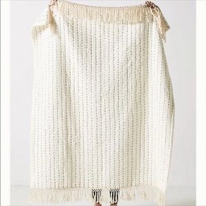 Anthropologie Nevin cotton throw blanket